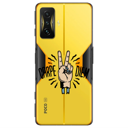 Xiaomi Poco F4 Gt Carpe Two Diem Transparent Silicone TPU Θήκη
