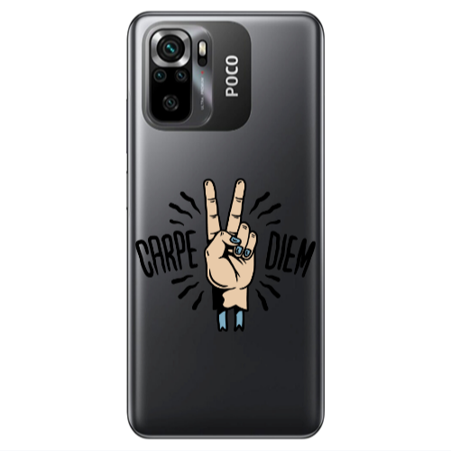 Xiaomi Poco M5 s Carpe Two Diem Transparent Silicone TPU Θήκη