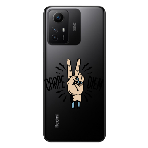 Xiaomi Redmi Note 12s Carpe Two Diem Transparent Silicone TPU Θήκη