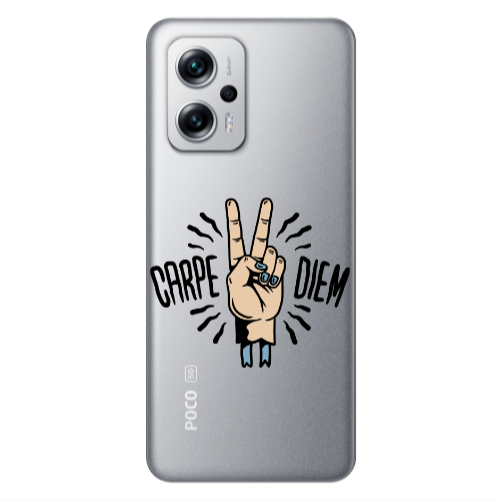 Xiaomi Poco X4 GT Carpe Two Diem Transparent Silicone TPU Θήκη