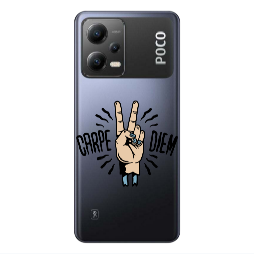 Xiaomi Poco X5 Carpe Two Diem Transparent Silicone TPU Θήκη