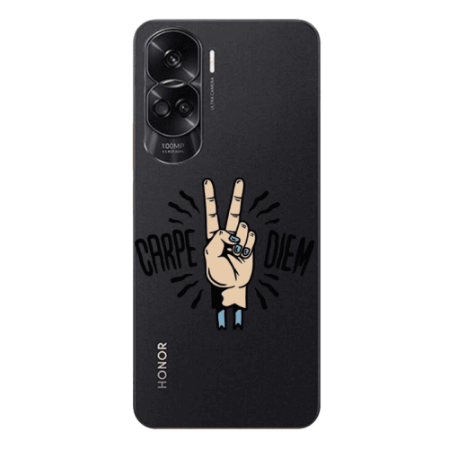 Honor 90 Lite 5G Carpe Two Diem Transparent Silicone TPU Θήκη