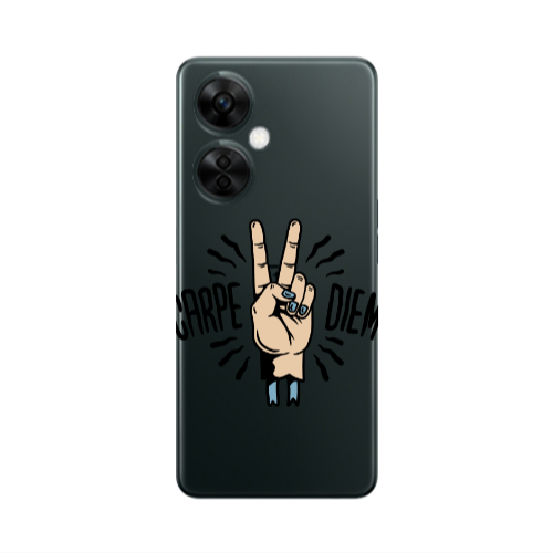 Oneplus Nord CE 3 Lite 5G Carpe Two Diem Transparent Silicone TPU Θήκη