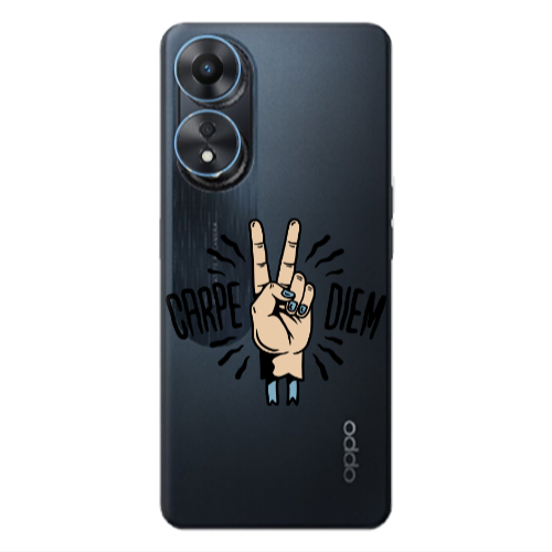 Oppo A 98 Carpe Two Diem Transparent Silicone TPU Θήκη