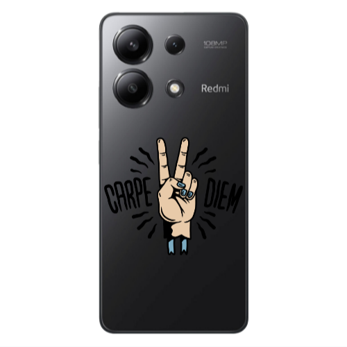 Xiaomi Redmi Note 13 4G Carpe Two Diem Transparent Silicone TPU Θήκη