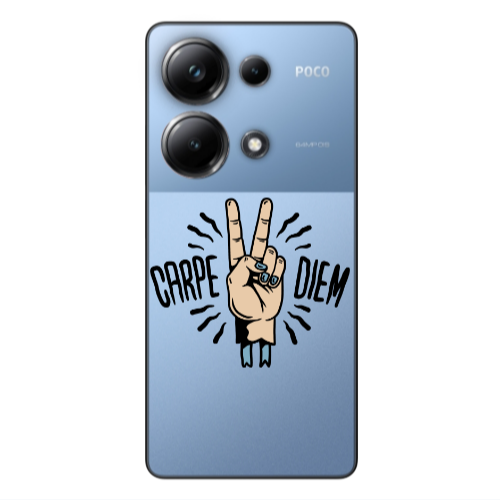 Xiaomi Poco M6 Pro 4G Carpe Two Diem Transparent Silicone TPU Θήκη