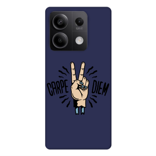 Xiaomi Redmi Note 13Pro 5G Carpe Two Diem Dark blue Colored Silicone TPU Θήκη