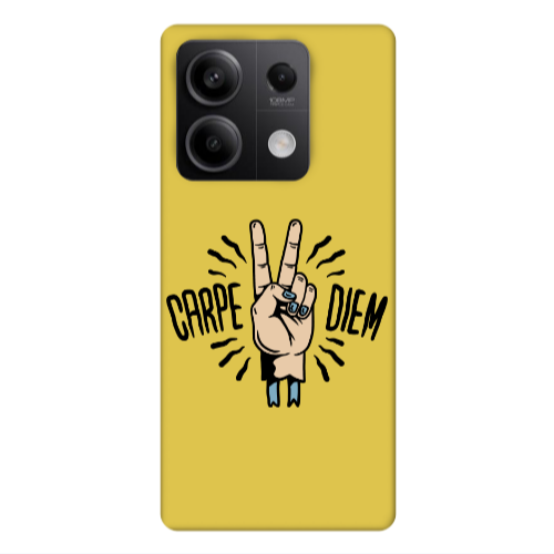 Xiaomi Redmi Note 13Pro 5G Carpe Two Diem Yellow Colored Silicone TPU Θήκη