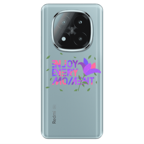 Xiaomi Redmi Note 14 Pro + 5g Enjoy Every Moment Transparent Silicone TPU Θήκη