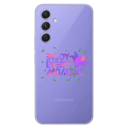 Samsung A56 Enjoy Every Moment Transparent Silicone TPU Θήκη