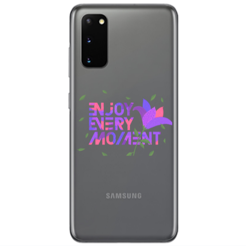 Samsung S20 Enjoy Every Moment Transparent Silicone TPU Θήκη