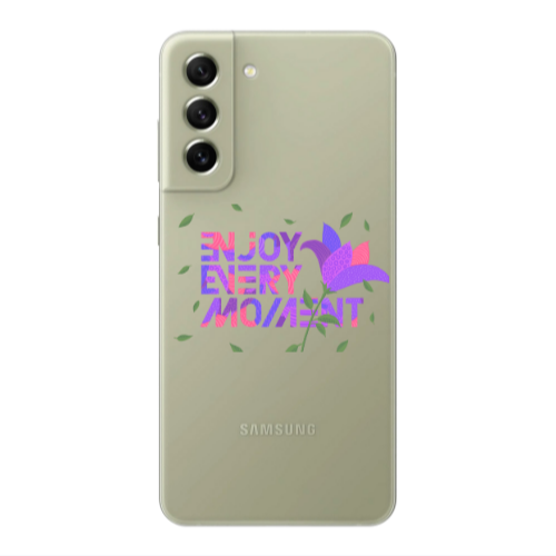 Samsung S21 Enjoy Every Moment Transparent Silicone TPU Θήκη