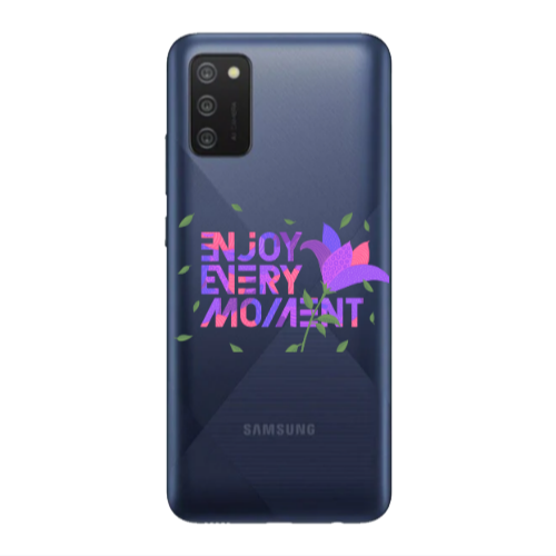 Samsung A03S Enjoy Every Moment Transparent Silicone TPU Θήκη