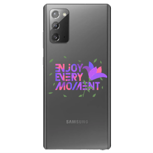Samsung Note 20 Enjoy Every Moment Transparent Silicone TPU Θήκη