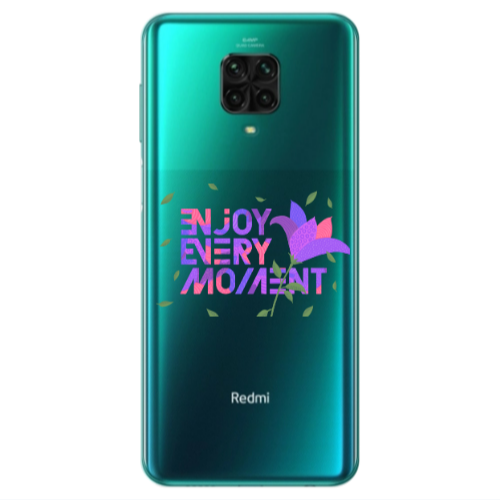 Xiaomi Redmi Note 9S Enjoy Every Moment Transparent Silicone TPU Θήκη