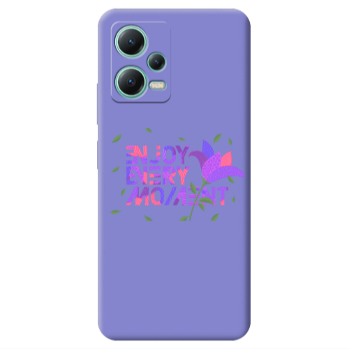 Xiaomi Redmi Note 12 Pro 5G Enjoy Every Moment Purple Colored Silicone TPU Θήκη