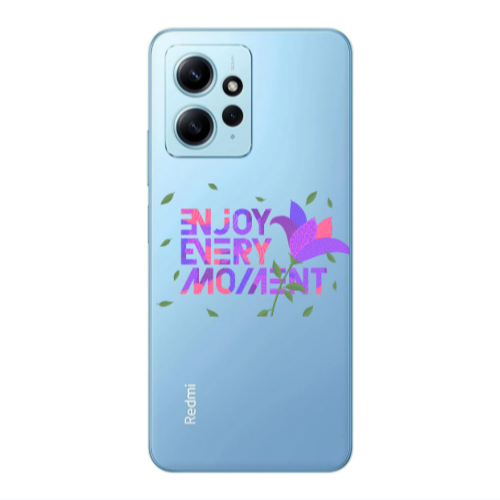 Xiaomi Redmi Note 12 4G Enjoy Every Moment Transparent Silicone TPU Θήκη