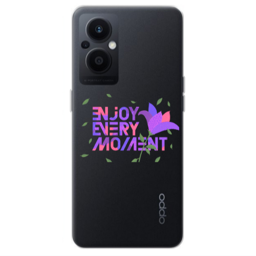 Oppo Reno 7 Lite Enjoy Every Moment Transparent Silicone TPU Θήκη