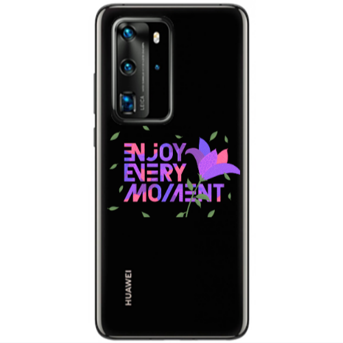Huawei P40 Pro Enjoy Every Moment Transparent Silicone TPU Θήκη