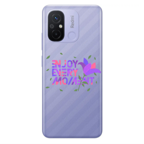Xiaomi Redmi 12C Enjoy Every Moment Transparent Silicone TPU Θήκη