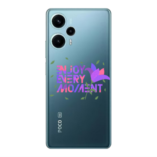 Xiaomi Poco F5 Enjoy Every Moment Transparent Silicone TPU Θήκη