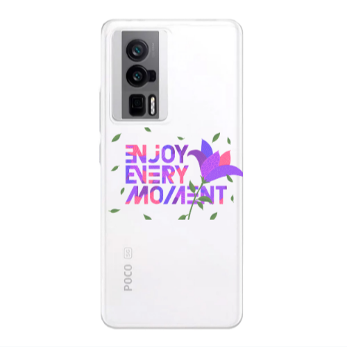 Xiaomi Poco F5 Pro Enjoy Every Moment Transparent Silicone TPU Θήκη