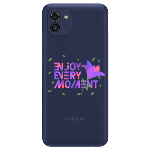 Samsung A03 Enjoy Every Moment Transparent Silicone TPU Θήκη