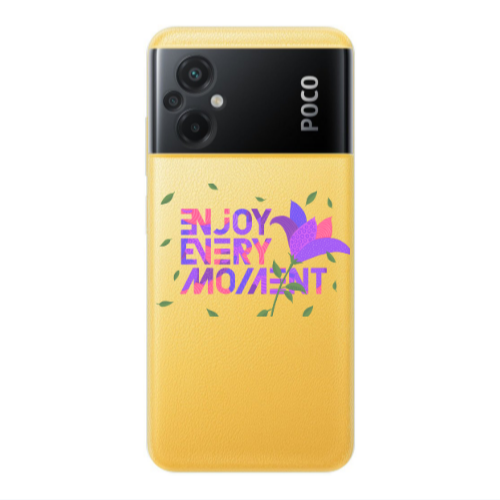 Xiaomi Poco M5 Enjoy Every Moment Transparent Silicone TPU Θήκη