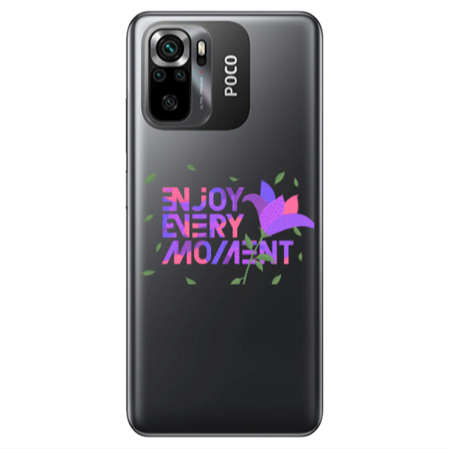 Xiaomi Poco M5 s Enjoy Every Moment Transparent Silicone TPU Θήκη