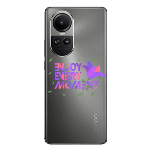 Oppo Reno10 5G Enjoy Every Moment Transparent Silicone TPU Θήκη