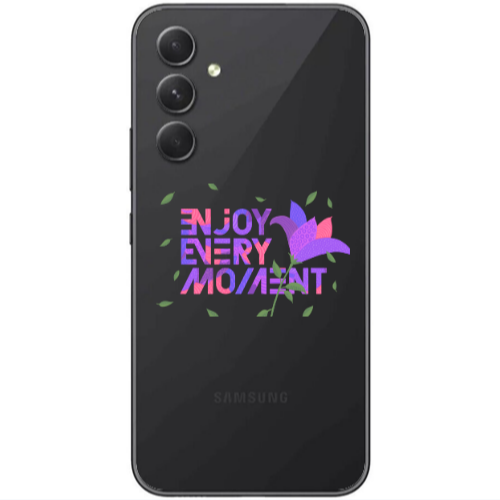 Samsung Galaxy A25 Enjoy Every Moment Transparent Silicone TPU Θήκη