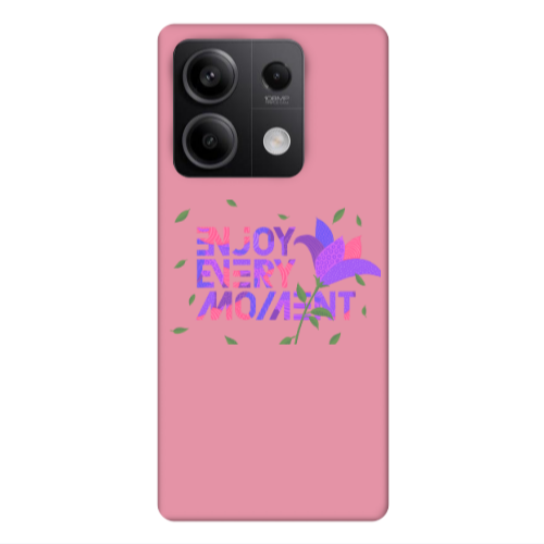 Xiaomi Redmi Note 13 5G Enjoy Every Moment Pink Colored Silicone TPU Θήκη
