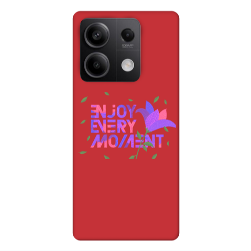 Xiaomi Redmi Note 13 5G Enjoy Every Moment Red Colored Silicone TPU Θήκη