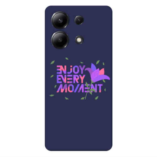 Xiaomi Redmi Note 13 4G Enjoy Every Moment Dark blue Colored Silicone TPU Θήκη