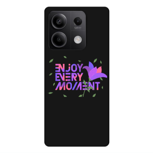 Xiaomi Redmi Note 13Pro 5G Enjoy Every Moment Black Colored Silicone TPU Θήκη