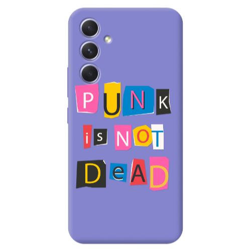 Samsung A56 Punk is not Dead Purple Colored Silicone TPU Θήκη