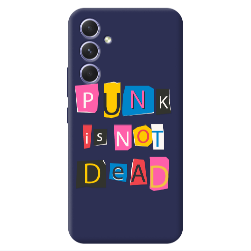 Samsung A56 Punk is not Dead Dark blue Colored Silicone TPU Θήκη