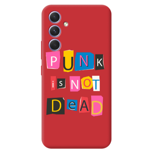 Samsung A56 Punk is not Dead Red Colored Silicone TPU Θήκη