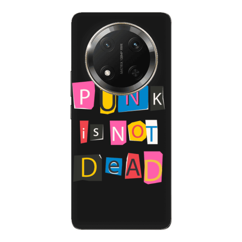 Honor Magic 7 Lite Punk is not Dead Black Colored Silicone TPU Θήκη