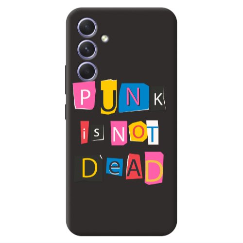 Samsung A54 Punk is not Dead Black Colored Silicone TPU Θήκη