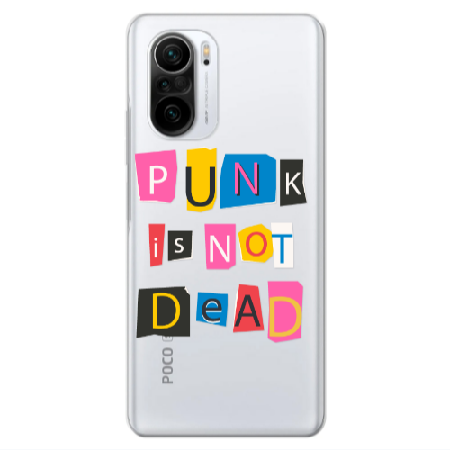 Xiaomi Poco F3 Punk is not Dead Transparent Silicone TPU Θήκη