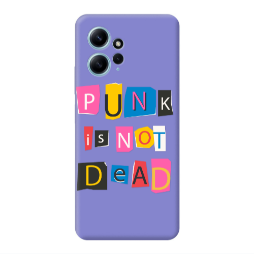 Xiaomi Redmi Note 12 4G Punk is not Dead Purple Colored Silicone TPU Θήκη