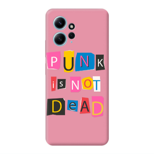 Xiaomi Redmi Note 12 4G Punk is not Dead Pink Colored Silicone TPU Θήκη