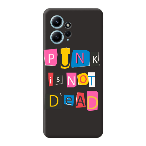 Xiaomi Redmi Note 12 4G Punk is not Dead Black Colored Silicone TPU Θήκη