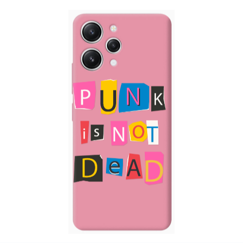 Xiaomi Redmi 12 Punk is not Dead Pink Colored Silicone TPU Θήκη