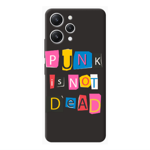 Xiaomi Redmi 12 Punk is not Dead Black Colored Silicone TPU Θήκη