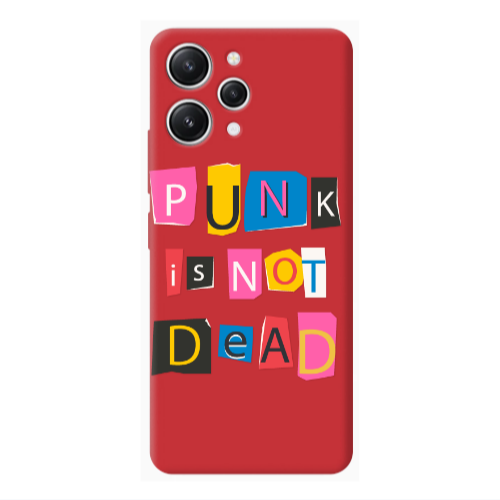 Xiaomi Redmi 12 Punk is not Dead Red Colored Silicone TPU Θήκη
