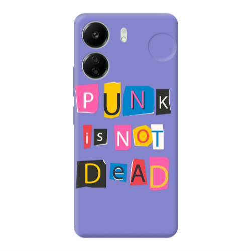 Xiaomi Redmi 13C Punk is not Dead Purple Colored Silicone TPU Θήκη