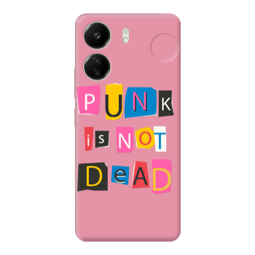 Xiaomi Redmi 13C Punk is not Dead Pink Colored Silicone TPU Θήκη