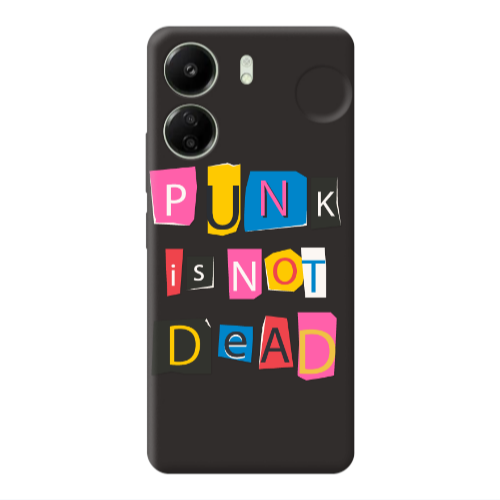 Xiaomi Redmi 13C Punk is not Dead Black Colored Silicone TPU Θήκη